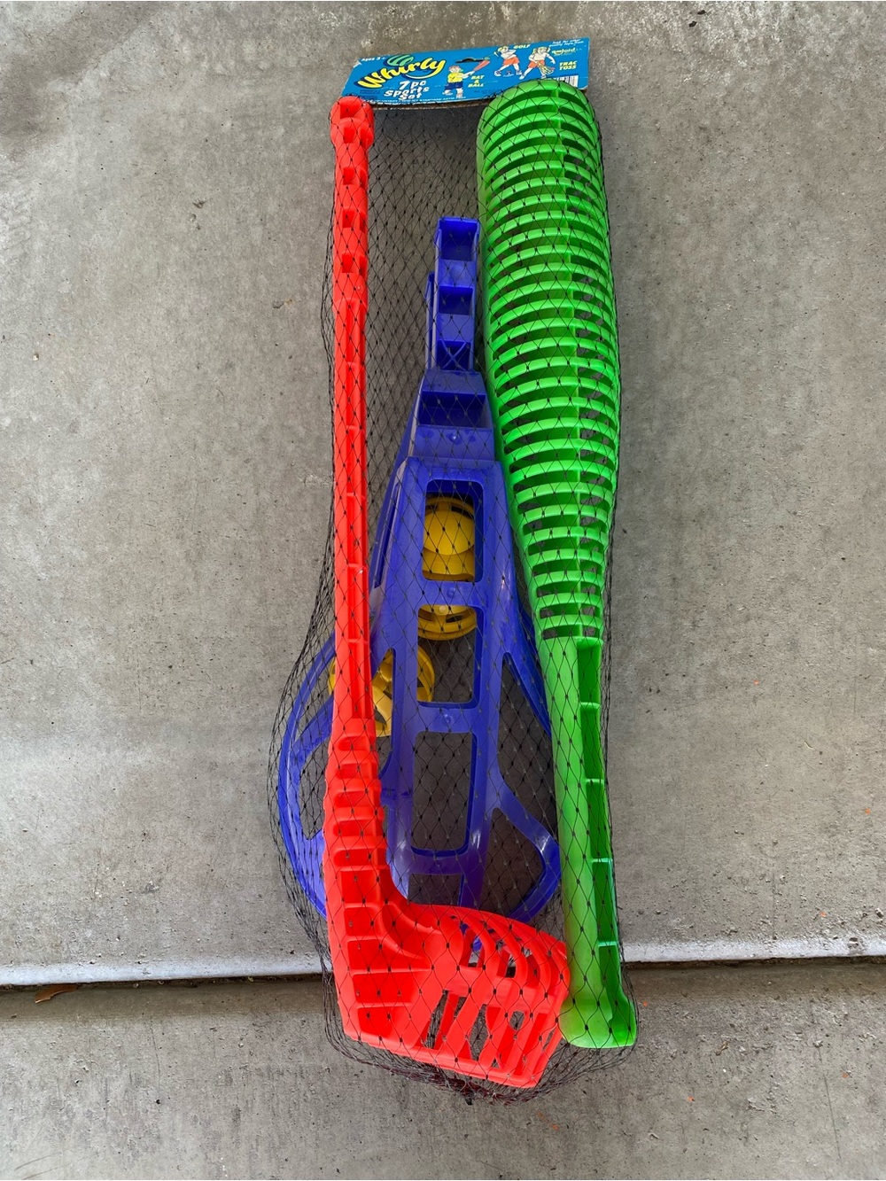 Vintage Whirly 7pc Sports Set